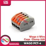 WAGO 4 WIRE TERMINAL BLOCK LEVER CAGE CLAMP PCT-4 - Image 3