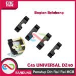 PENUTUP Din Rail Rel MCB END STOP Dudukan MCB Rel Panel Kontaktor C45 UNIVERSAL DZ40 - Image 4