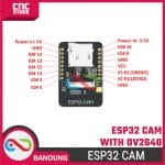 ESP32-CAM Module Camera OV2640 2MP- WiFi + Bluetooth BLE 4.0 32bit untuk Proyek IoT - Image 3