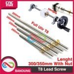 3d printer T8 lead screw 350 mm + nut