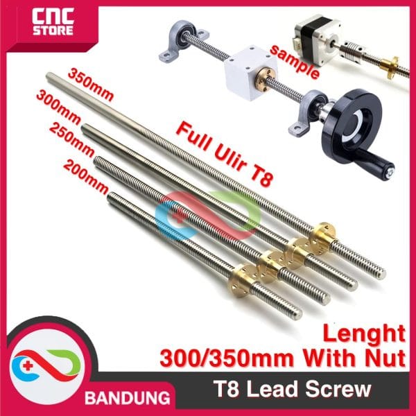 3d printer T8 lead screw 300 mm + nut