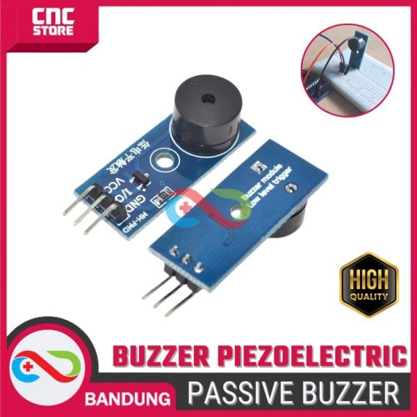 Modul Passive Buzzer 3.3V-5V untuk Arduino, ESP8266, ESP32 – Suara Alarm & Pemberitahuan