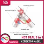 3in1 HOT SEAL WIRE CONNECTOR SAMBUNGAN KABEL WATERPROOF SOLDER HEAT - KUNING - Image 5