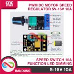 PWM DC Motor Speed Regulator 5V-16V 12V Speed Switch 10A Switch Function LED Dimming Dimmer Adjustable - Image 2