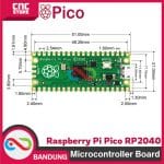 Raspberry Pi Pico RP2040 RP 2040 ARM Micropython Standard 2MB - Image 2