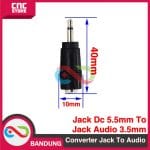 Converter Jack dc 5.5mm ke jack audio mono 3.5mm soket dc bor mini drill - Image 2