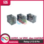 RELAY 8 PIN LY2 - RELAY LY2 12V 24V 220V RELAY LY2N 8 PIN LY-2 LY-2N RELAY 8PIN -12VDC - Image 4