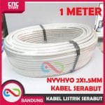KABEL LISTRIK SERABUT TEBAL 2X1.5 MM NYYHYO KABEL SERABUT-PUTIH PERMETER - Image 2
