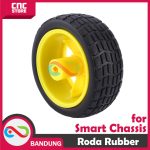 WHEEL RODA RUBBER FOR SMART ROBOT CAR 4WD 2WD - Image 3