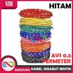 KABEL BINTIK SERABUT TEMBAGA OTOMOTIF MOBIL MOTOR STANDARD JEPANG - AVSS 0.5 -HITAM PERMETER - Image 5