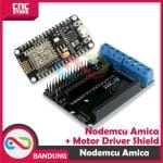 NODEMCU AMICA LUA WIFI V3 4MB 32MBITS FLASH ESP8266 WITH BASE PLATE L293D