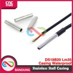 6X50 DS18B20 LM35 TEMPERATURE SENSOR STAINLESS STEEL CASING WATERPROOF - Image 3
