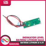 INDIKATOR LEVEL KAPASITAS TEGANGAN BATERRY LION BATERAI LITHIUM 3S 11.1V TEGANGN FULL12.6V - Image 3