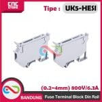 FUSE TERMINAL BLOK DIN RAIL - UK5-HESI Fuse Terminal Block Din Rail (0.2~4mm) 800V/6.3A. - Image 4