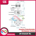 JH-D202X-R2 R4 2-AXIS JOYSTICK POTENTIOMETER 10K MODULE CONTROL STICK PTZ - 10K - Image 5