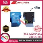 RELAY SONGLE KODOK 30A 24V SLA-24VDC-SL-C 4PIN 4 PIN