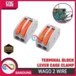 WAGO 2 WIRE TERMINAL BLOCK LEVER CAGE CLAMP