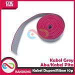 KABEL GRAY ABU 1M FLAT PITA RIBON DUPONT IDC 10P 10 PIN IDC ASP ISP - Image 4