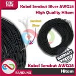 KABEL SERABUT AWG 28 AWG28 HIGH QUALITY hitam