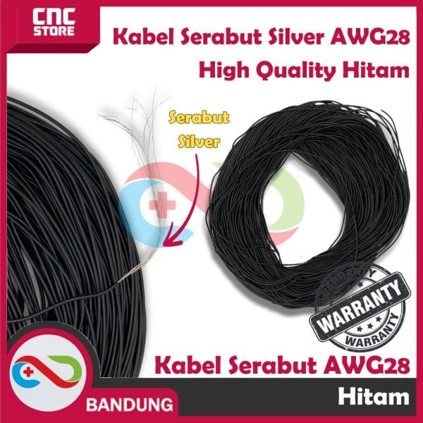 KABEL SERABUT AWG 28 AWG28 HIGH QUALITY hitam