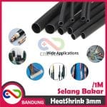 HEATSHRINK 3MM HEAT SHRINK SELANG SELONGSONG BAKAR PER 1 METER - Image 2