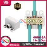 TERMINAL BLOCK BLOK KONEKTOR SPLITTER PARALEL KABEL HIGH POWER CONNECTOR 400V 60A  1 IN 2 OUT