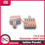 CONNECTOR KONEKTOR KABEL NV-F12/F13/F14/F15 SAMBUNGAN KABEL 1 LUBANG KE 5 - NV-F15 ORANGE - Image 4