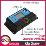 SOLAR CHARGE CONTROLLER 30A CELL PWM PENGISI DAYA SURYA KW1210 - Image 5