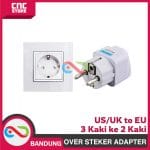 KONVERTER STEKER PLUG OVER CONVERTER COLOKAN 3 KAKI KE 2 KAKI STOP KONTAK - Image 2