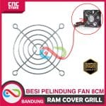 RAM COVER GRILL BESI PELINDUNG TUTUP KIPAS FAN 8CM 8 CM JARING GUARD