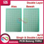 PCB DOT MATRIX THRU HOLE DOUBLE LAYER 8X12CM 8*12CM - Image 3