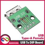 USB TYPE A FEMALE TO DIP ADAPTER CONVERTER 2.54MM PCB BOARD FOR ARDUINO - Image 4