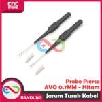 JARUM TUSUK  KABEL MULTIMETER NEEDLE PUNCTURE TEST PROBE PIERCE AVO 0.7MM - HITAM - Image 4