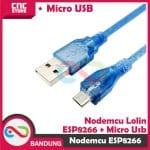 NODEMCU LUA WIFI V3 4MB 32MBITS CH340 FLASH ESP8266 ESP12 + KABEL MICRO USB - Image 2