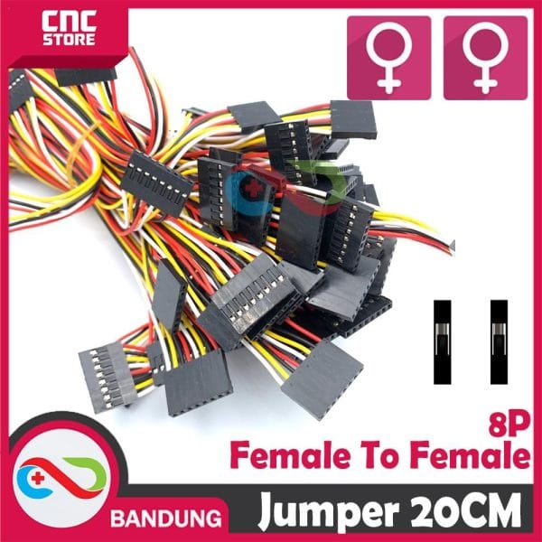 CABLE DUPONT LINE FEMALE TO FEMALE 8P