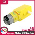 MOTOR DC GEARBOX 1/48 DUAL SHAFT FOR SMART CHASSIS 4WD 2WD - Gambar 2