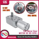 GearBox Motor DC Gear Box High Torque JGY370 370 RS-370 L Siku Worm Gear Dinamo DC Motor
