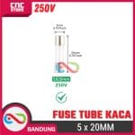FUSE SEKRING KACA 5x20MM 250V GLASS FUSE TUBE -10A - Image 3
