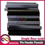 PIN HEADER FEMALE STRIP SINGLE ROW 1X40 2.54MM BLACK HITAM - Image 5