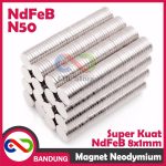 MAGNET NEODYMIUM NDFEB BULAT PERMANEN 8X1MM - Image 2
