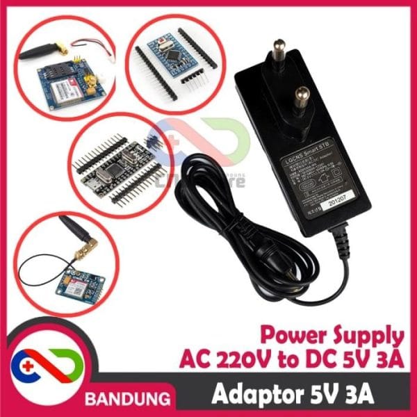 ADAPTOR 5V 3A POWER SUPPLY DC FOR ARDUINO UNO NANO MEGA