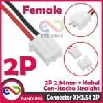 XH2.54 2P 20CM CABLE JST CONNECTOR 2 PIN HEADER SOCKET XH PAIR KONEKTOR