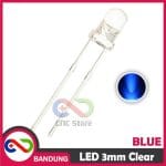 10PCS LED 3MM F3 SUPER BRIGHT BLUE BIRU CLEAR - Image 2