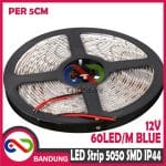 LAMPU LED STRIP LIGHT MATA BESAR 5050 SMD IP44 OUTDOOR 5 CM BIRU - Image 4