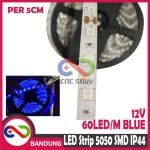 LAMPU LED STRIP LIGHT MATA BESAR 5050 SMD IP44 OUTDOOR 5 CM BIRU
