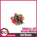 JACK BANANA FEMALE 1 SET BLACK RED SEPASANG HITAM MERAH - Image 4