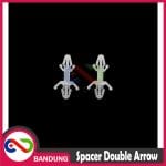 SPACER PCB DUAL DOABLE ARROW 2 KAKI PLASTIK - Image 2