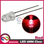 10PCS LED F5 5MM SUPER BRIGHT RED MERAH CLEAR - Image 4