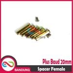 SPACER PCB METAL LOGAM 20x3MM FEMALE COOPER SPACER KUNINGAN HEXAGON PLUS BAUD - Image 4