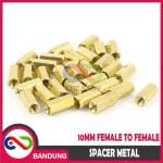 SPACER PCB METAL LOGAM 10x3MM FEMALE COOPER SPACER KUNINGAN HEXAGON PLUS BAUD - Image 5